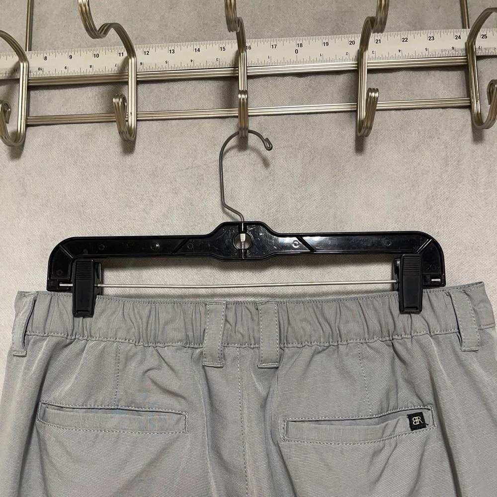 Banana Republic Shorts Men 34 Gray Performance Elastic Waist Tech Active Outdoor